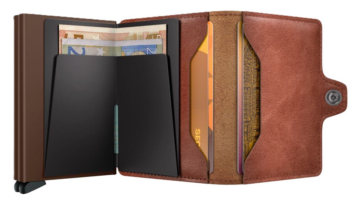 Secrid Twinwallet - Vintage Cognac/Brown Leather | RFID Safe - Grady’s Feet Essentials - Secrid