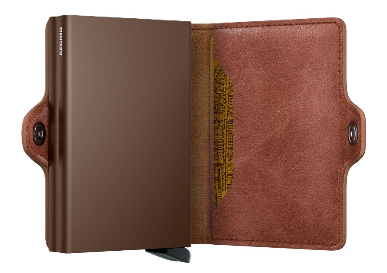 Secrid Twinwallet - Vintage Cognac/Brown Leather | RFID Safe - Grady’s Feet Essentials - Secrid