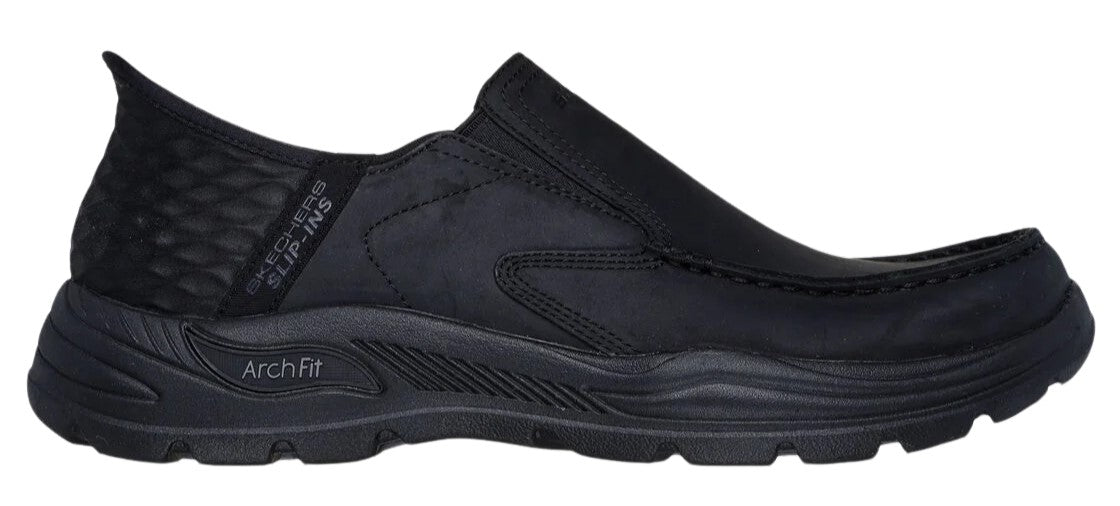 Skechers Slip - ins Men's : Arch Fit Motley - Milo Black Black - Grady’s Feet Essentials - Skechers