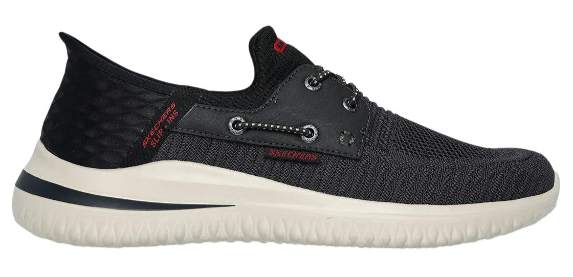 Skechers Slip - ins Men's: Delson 3.0 - Roth Chocolate Black - Grady’s Feet Essentials - Skechers