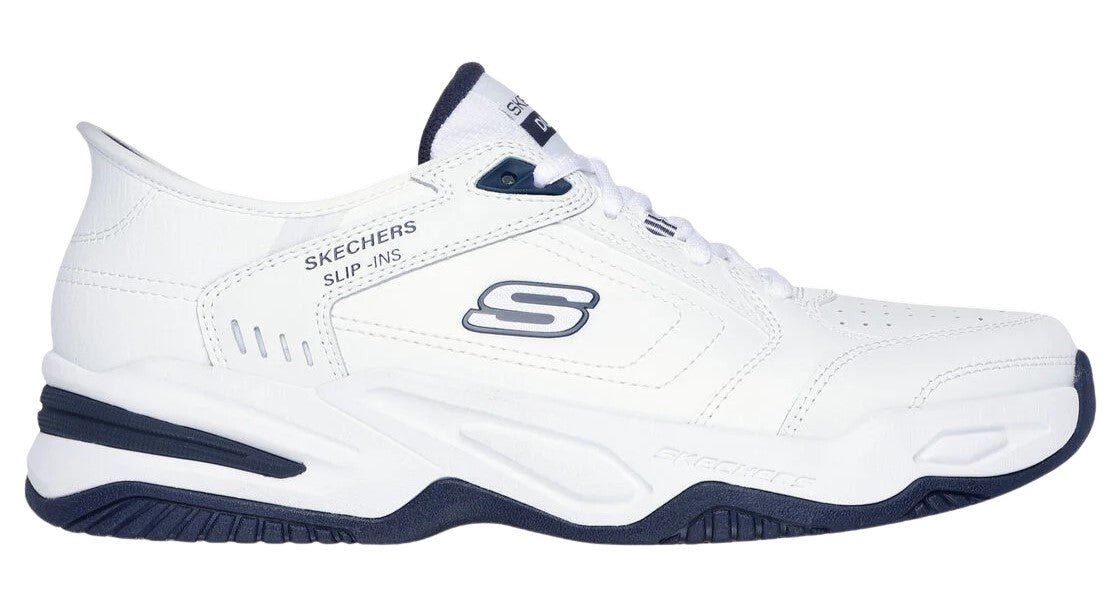 Skechers Slip - ins Men's RF: Durham - Delvor White Navy - Grady’s Feet Essentials - Skechers
