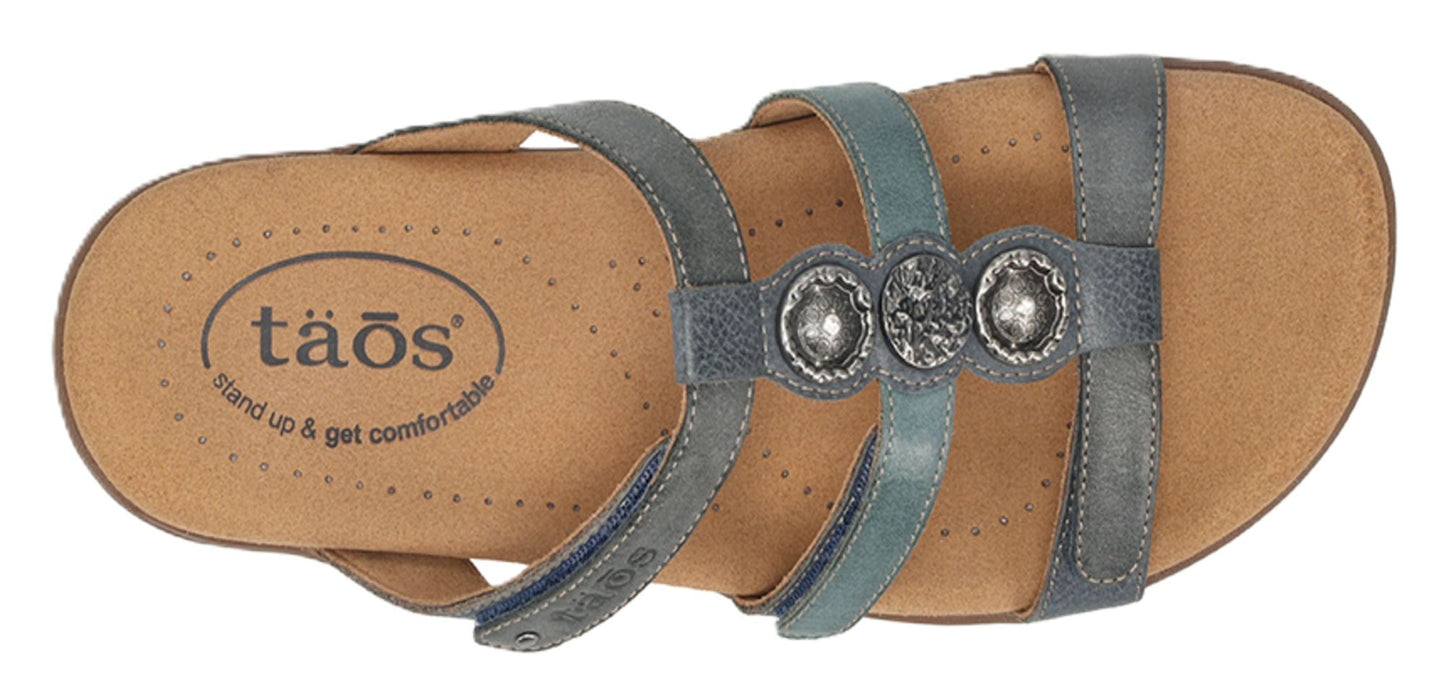 Taos Prize 4 Sandals - Blue Multi Leather - Grady’s Feet Essentials - Taos