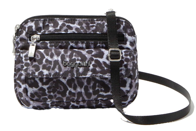 Baggallini Modern Everywhere Mini Grey Wild Cheetah - Grady’s Feet Essentials - Baggallini