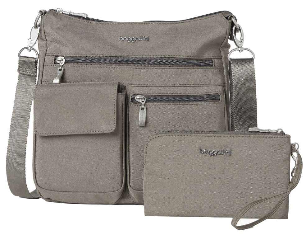 Baggallini Modern Everywhere Slim Sterling Shimmer - Grady’s Feet Essentials - Baggallini