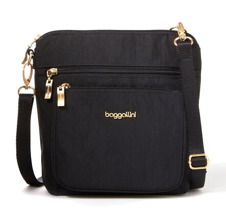 Baggallini Modern Pocket Crossbody Black with Gold - Grady’s Feet Essentials - Baggallini