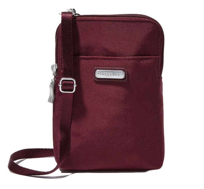 Baggallini Take Two RFID Bryant Crossbody Dark Cherry - Grady’s Feet Essentials - Baggallini