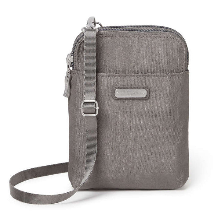 Baggallini Take Two RFID Bryant Crossbody Sterling Shimmer - Grady’s Feet Essentials - Baggallini