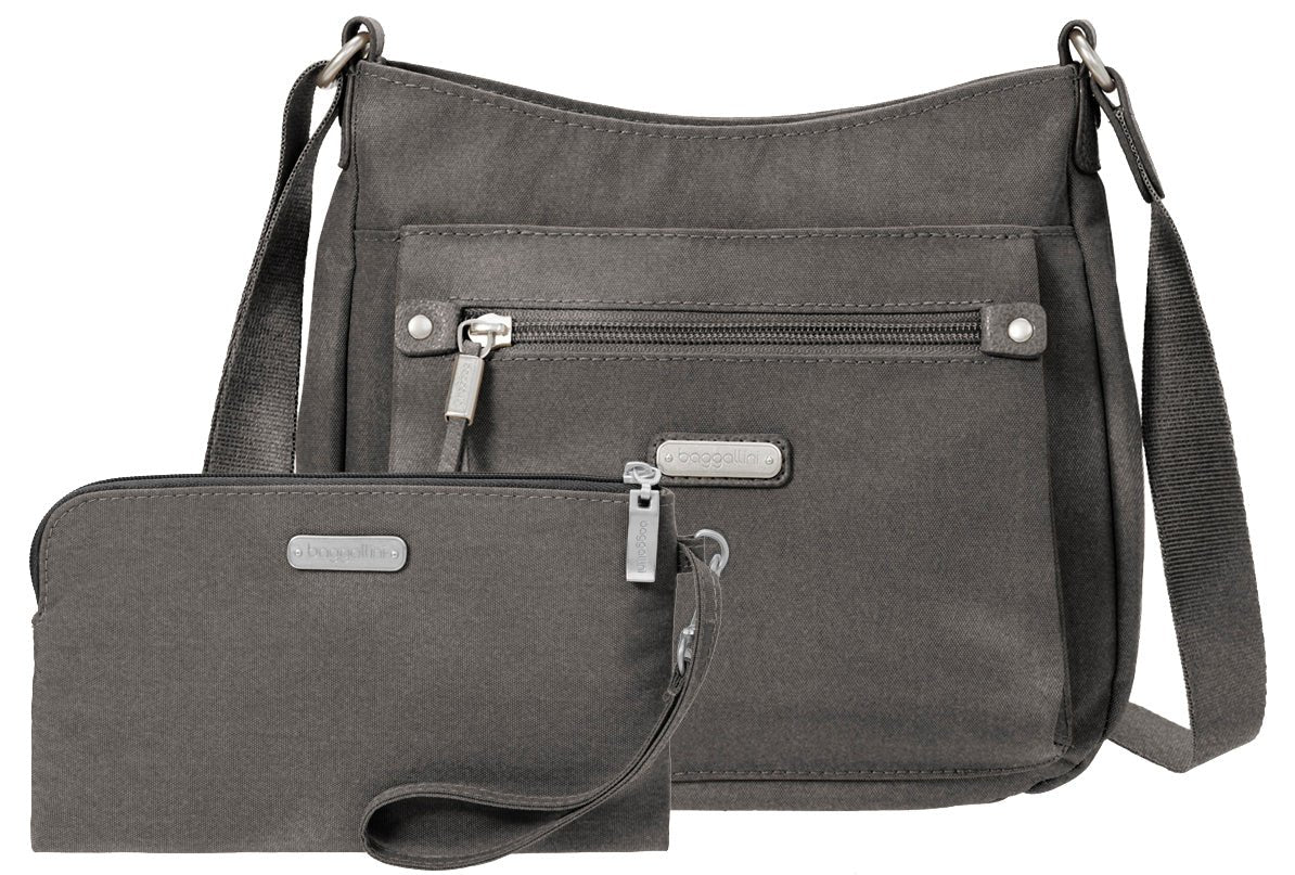 Baggallini Uptown Crossbody Sterling Shimmer - Grady’s Feet Essentials - Baggallini