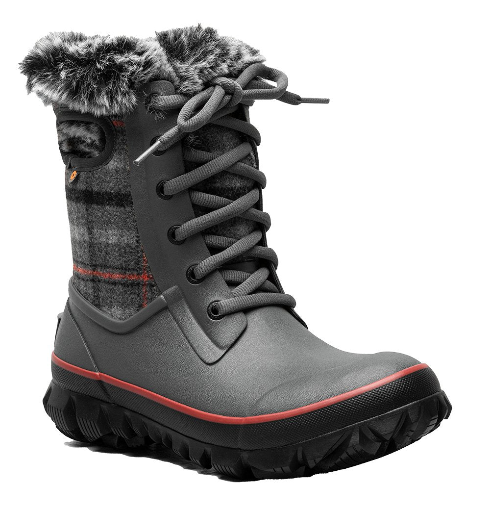 Bogs Women's Arcata Cozy Plaid Dark Grey Multi - Grady’s Feet Essentials - Bogs