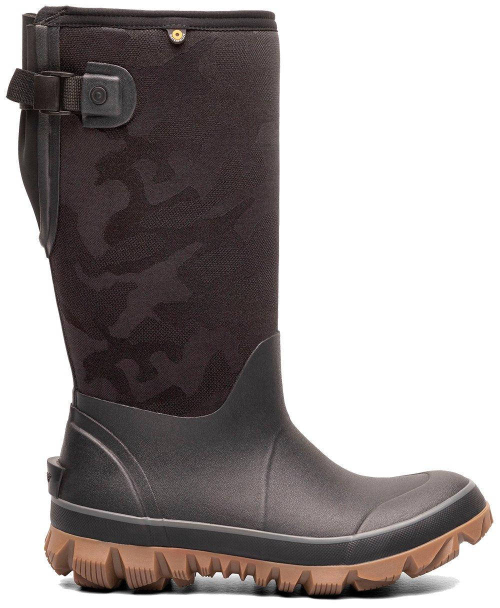 Bogs Women s Whiteout Adjustable Calf Tonal Camo Black Grady s Feet Essentials