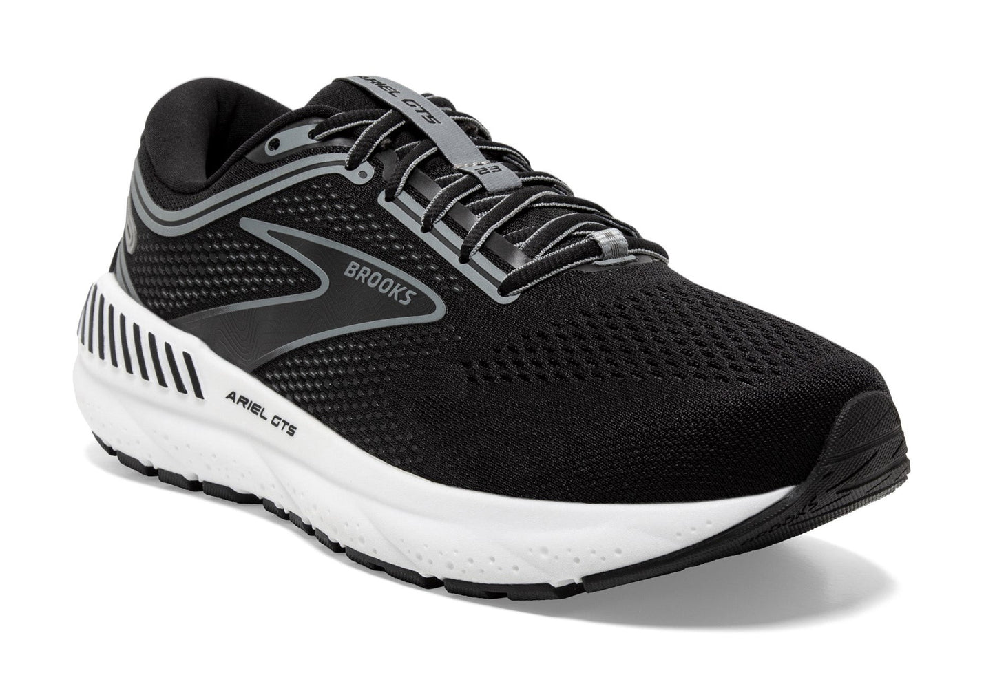Brooks Women's Ariel GTS 23 Black Grey White - Grady’s Feet Essentials - Brooks