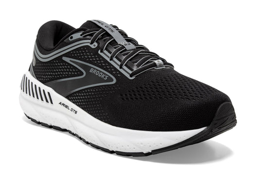 Brooks Women's Ariel GTS 23 Black Grey White - Grady’s Feet Essentials - Brooks