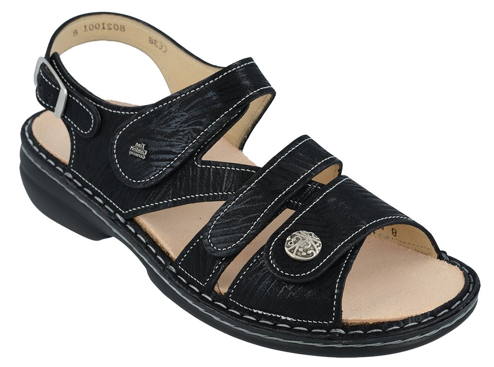 Finn Comfort Gomera Nero Crumble - Grady’s Feet Essentials - Finn Comfort