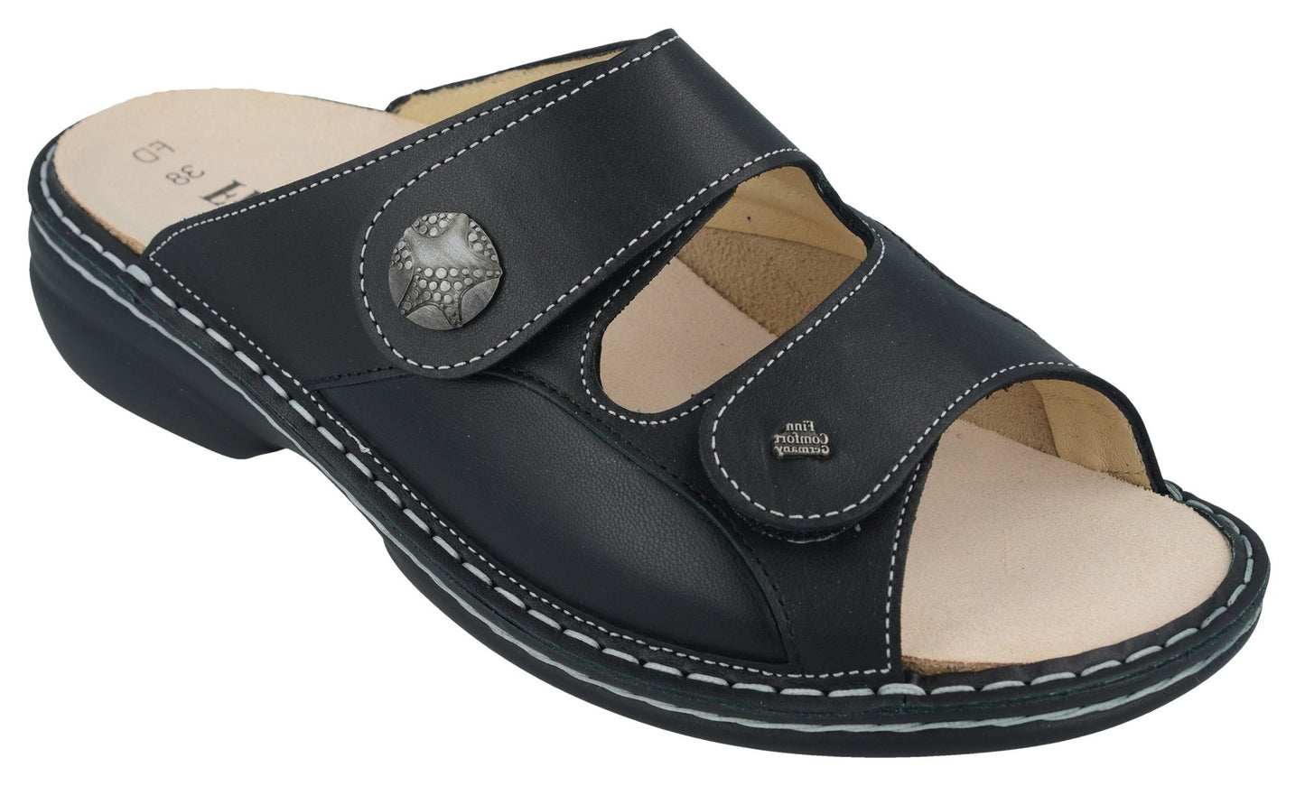 Finn Comfort Sarezzo Black Nappa Stretch - Grady’s Feet Essentials - Finn Comfort