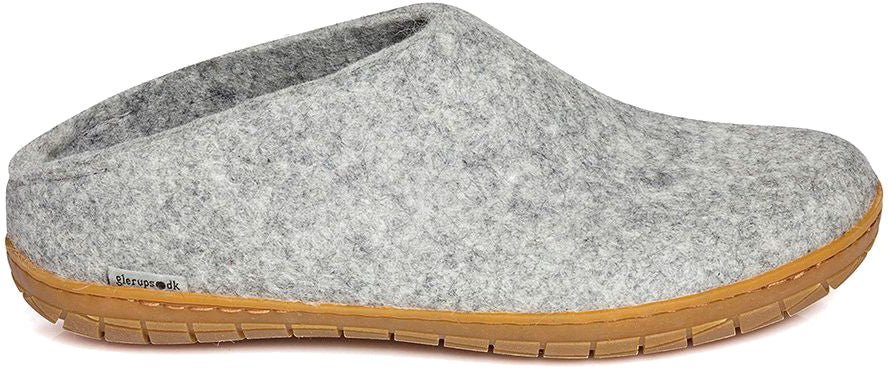 Glerups Slip-On Rubber Sole Grey - Grady’s Feet Essentials - Glerups