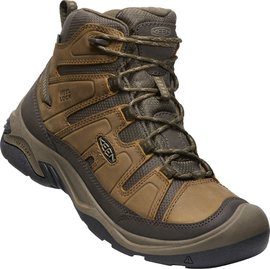 Keen Men's Circadia Mid Waterproof Bison/Brindle - Grady’s Feet Essentials - Keen