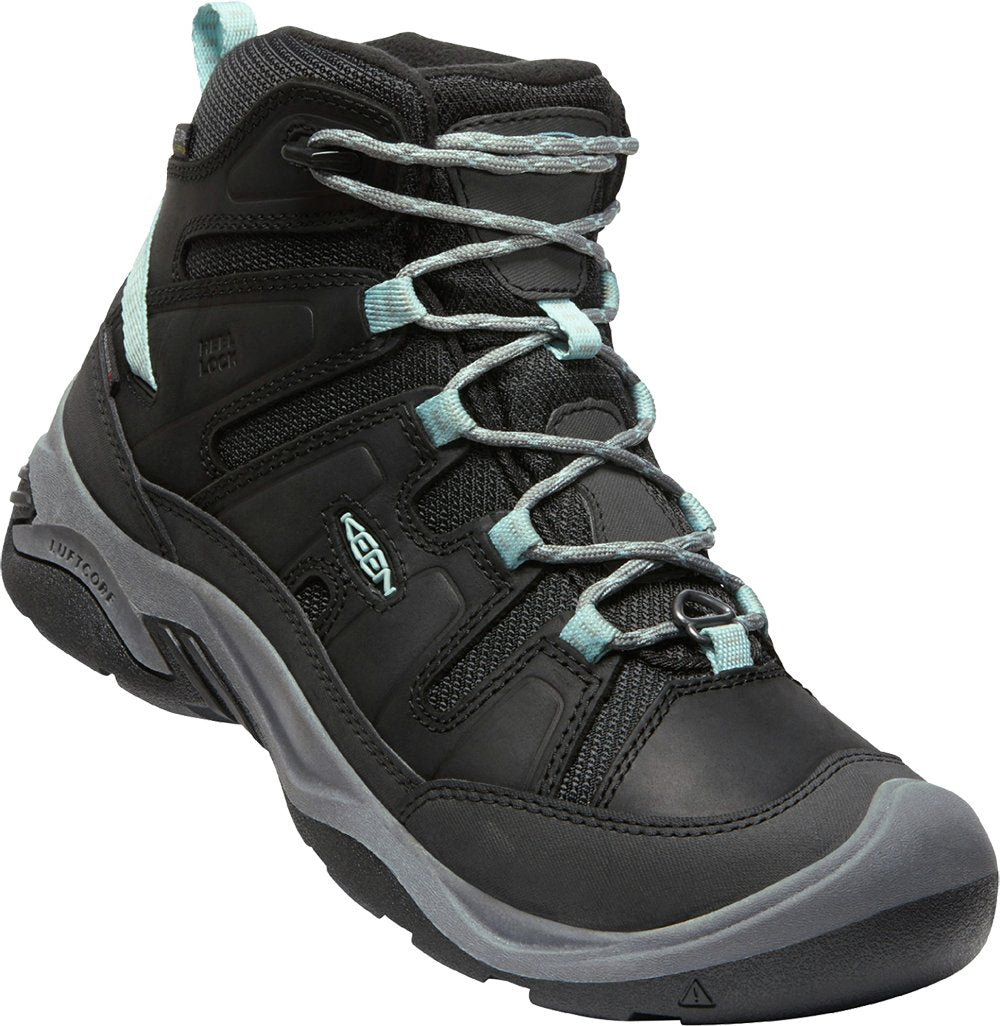 Keen Women's Circadia Mid Polar Black/Cloud Blue - Grady’s Feet Essentials - Keen
