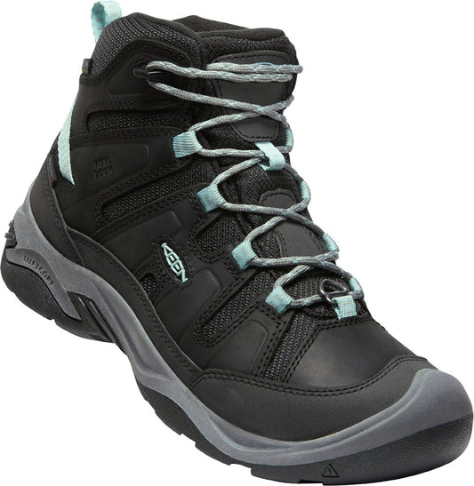 Keen Women's Circadia Mid Polar Black/Cloud Blue - Grady’s Feet Essentials - Keen