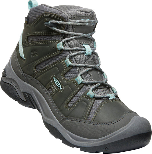 Keen Women's Circadia Mid Waterproof Steel Grey/Cloud Blue - Grady’s Feet Essentials - Keen