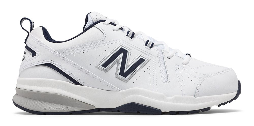New Balance Men's 608 White Lace Training Shoe - Grady’s Feet Essentials - New Balance