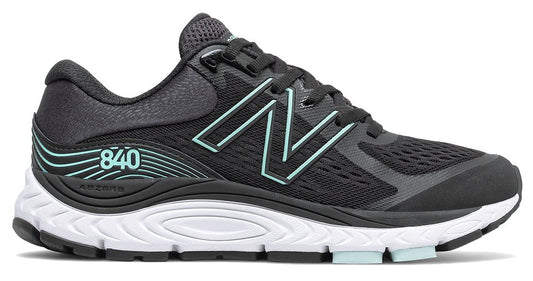 New Balance Women's W840BM5 Black Storm Blue Lace Shoe - Grady’s Feet Essentials - New Balance
