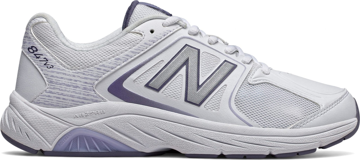 New Balance Women's WW847WT3 White Lace Walking Shoe - Grady’s Feet Essentials - New Balance