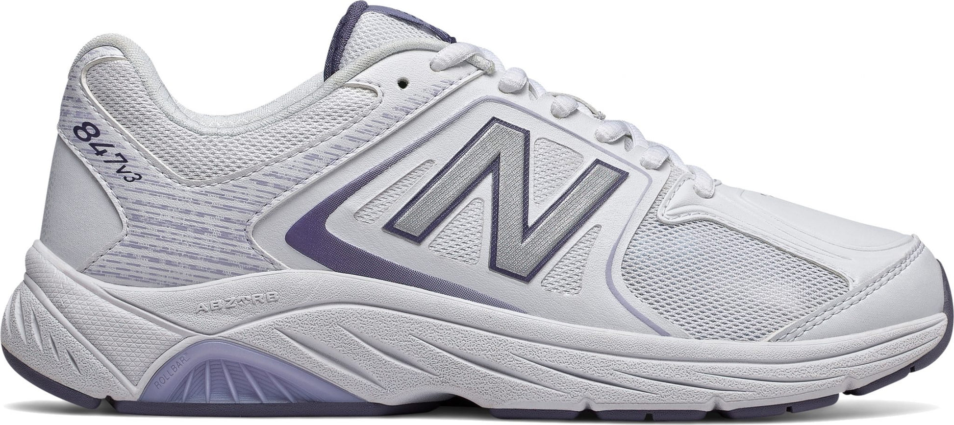 New Balance Women's WW847WT3 White Lace Walking Shoe - Grady’s Feet Essentials - New Balance