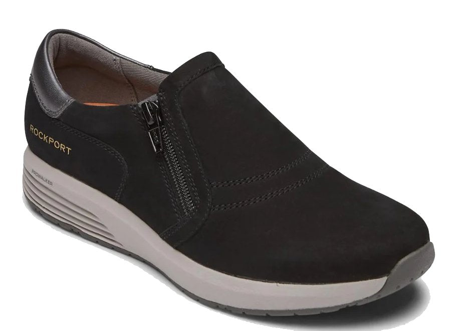 Rockport Women's TruStride Slip On Black Nubuck - Grady’s Feet Essentials - Rockport