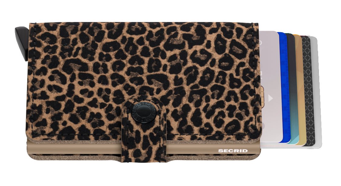 Secrid Mini Wallet Leopard Beige - Grady’s Feet Essentials - Secrid
