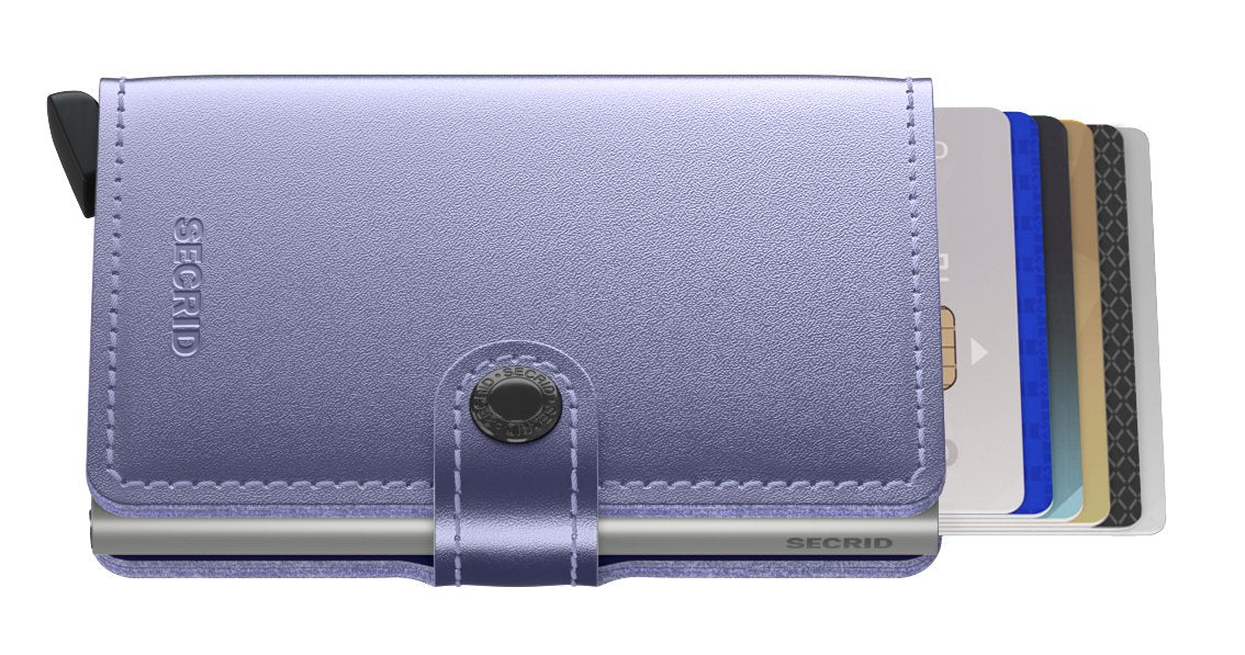 Secrid Mini Wallet Lila Metallic - Grady’s Feet Essentials - Secrid