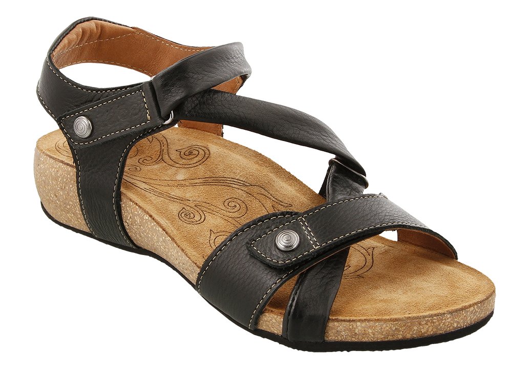 Taos Universe Wedge Sandal Black - Grady’s Feet Essentials - Taos