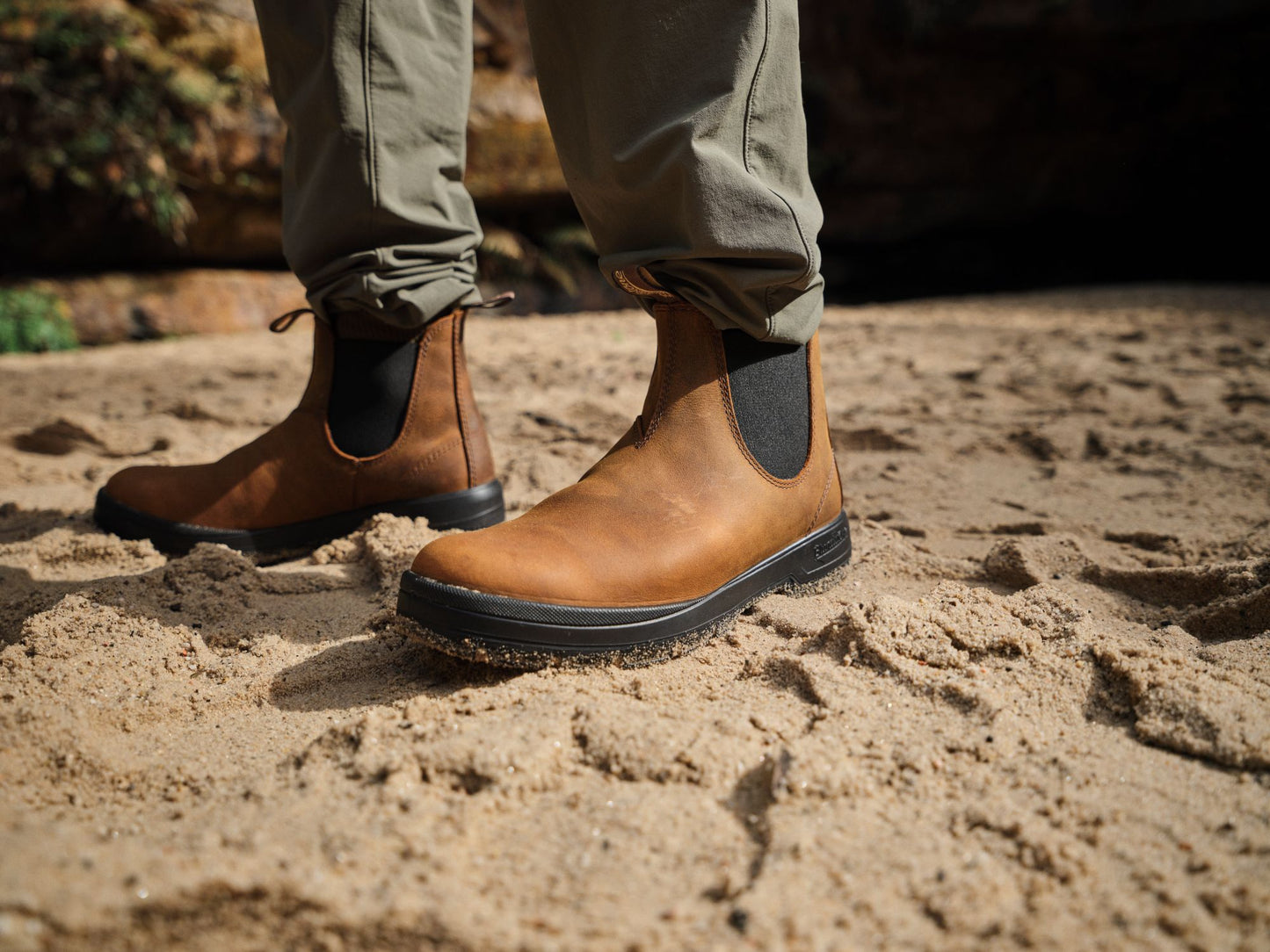 Blundstone Terrain 2630 - Suntan Leather | Lightweight, Durable Pull-On Boots