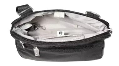 Baggallini Securtex Anti-Theft Crossbody Bag Black