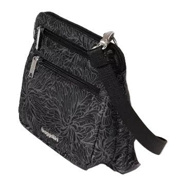 Baggallini Securtex Anti-Theft Crossbody Bag Midnight Blossom