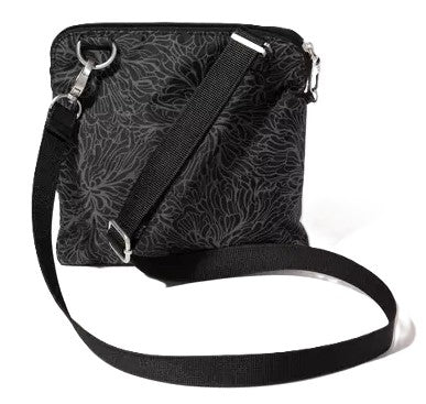 Baggallini Securtex Anti-Theft Crossbody Bag Midnight Blossom