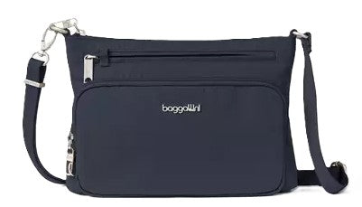 Baggallini Securtex Anti-Theft Keepsake Crossbody Bag French Navy