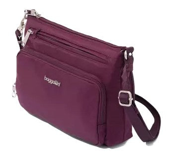Baggallini Securtex Anti-Theft Keepsake Crossbody Bag Mulberry