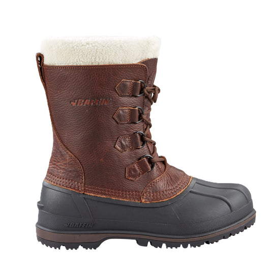 Baffin Canada Men's Winter Boot - Brown Leather with Rubber
