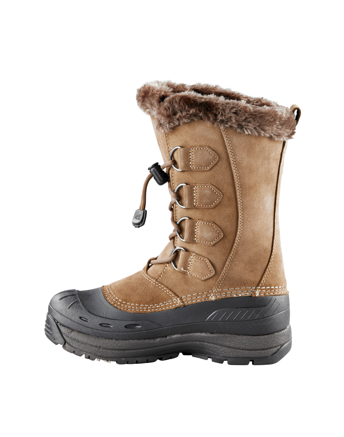 Baffin Chloe Women's Winter Boot - Taupe Suede Leather with Rubber