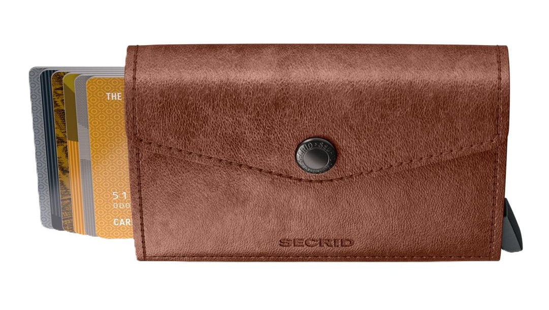 Secrid Envelope Wallet - Vintage Cognac Leather | RFID Safe