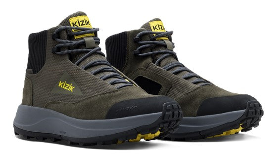 Kizik Men's Freedom Hike Waterproof - Olive Night/Smoked Pearl | Hands-Free Step-In Boots