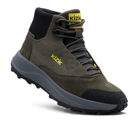 Kizik Men's Freedom Hike Waterproof - Olive Night/Smoked Pearl | Hands-Free Step-In Boots