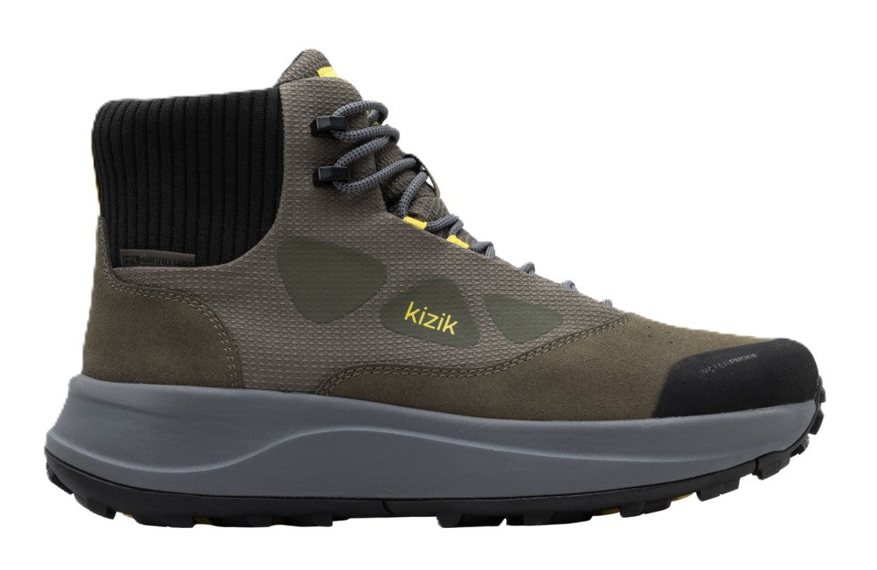 Kizik Men's Freedom Hike Waterproof - Olive Night/Smoked Pearl | Hands-Free Step-In Boots