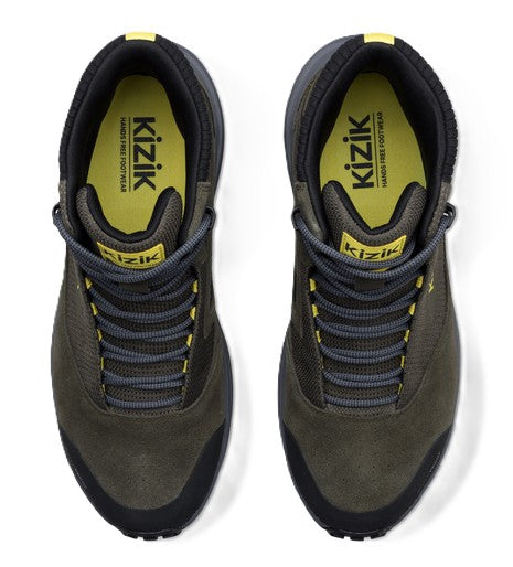 Kizik Men's Freedom Hike Waterproof - Olive Night/Smoked Pearl | Hands-Free Step-In Boots
