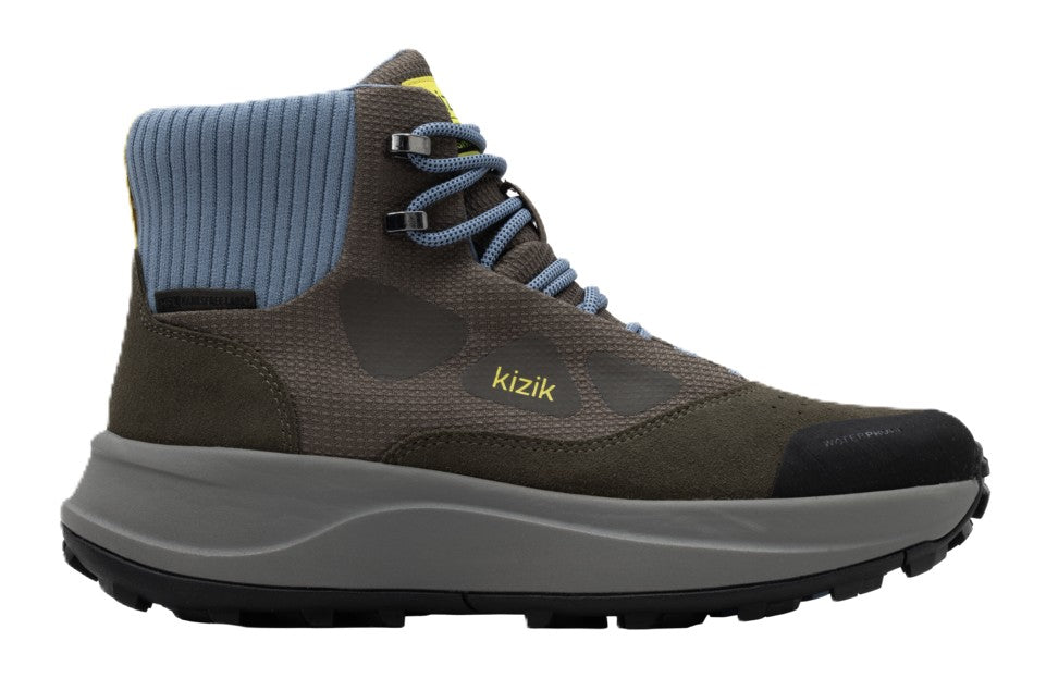 Kizik Women's Freedom Hike Waterproof - Major Brown/Windward Blue | Hands-Free Step-In Boots
