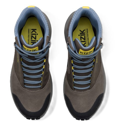 Kizik Women's Freedom Hike Waterproof - Major Brown/Windward Blue | Hands-Free Step-In Boots