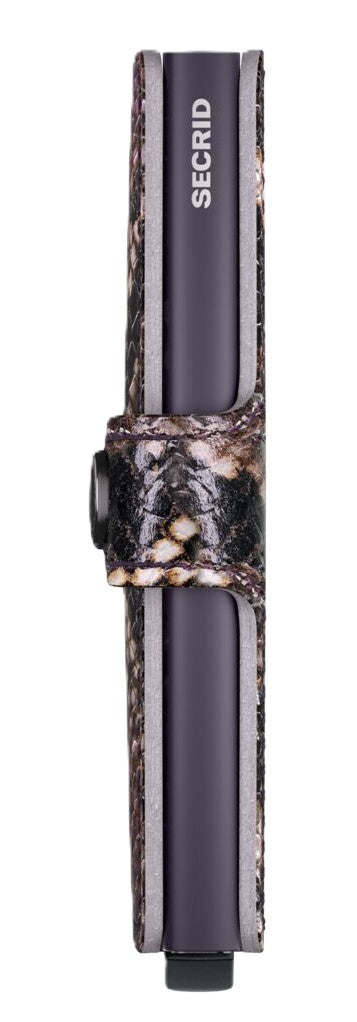 Secrid Miniwallet - Serpent Purple Leather | RFID Safe
