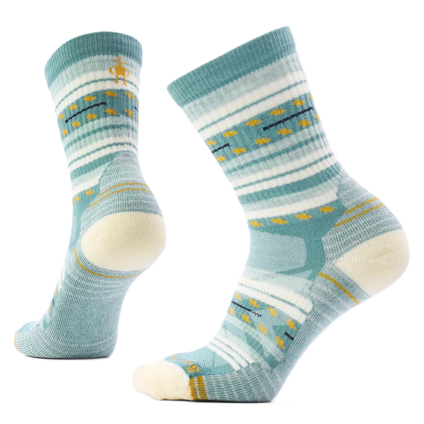 Smartwool Women's Hike Margarita Crew Socks - Dusty Teal | Light Cushion