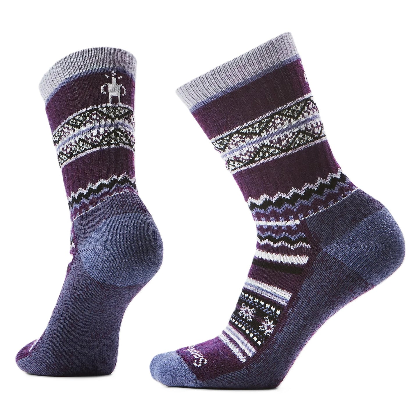 Smartwool Everyday Cozy Snowed In Sweater Crew - Chalk Violet | Light Cushion