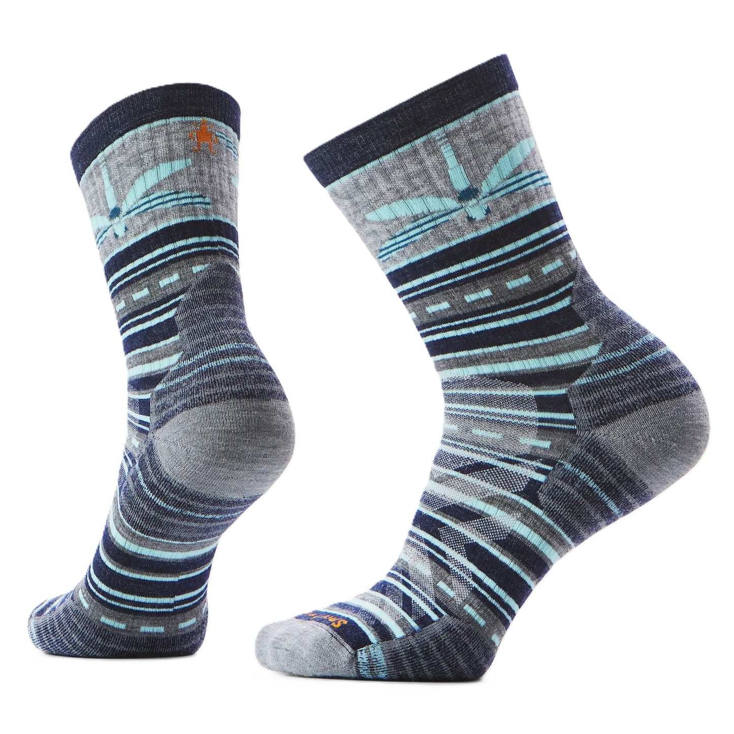 Smartwool Hike Dragon Stitch Mid Crew Socks - Deep Navy | Targeted Cushion